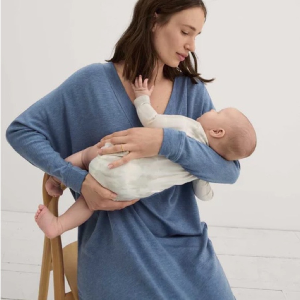 HATCH O/S The Visitor Dress Slate Blue Melange